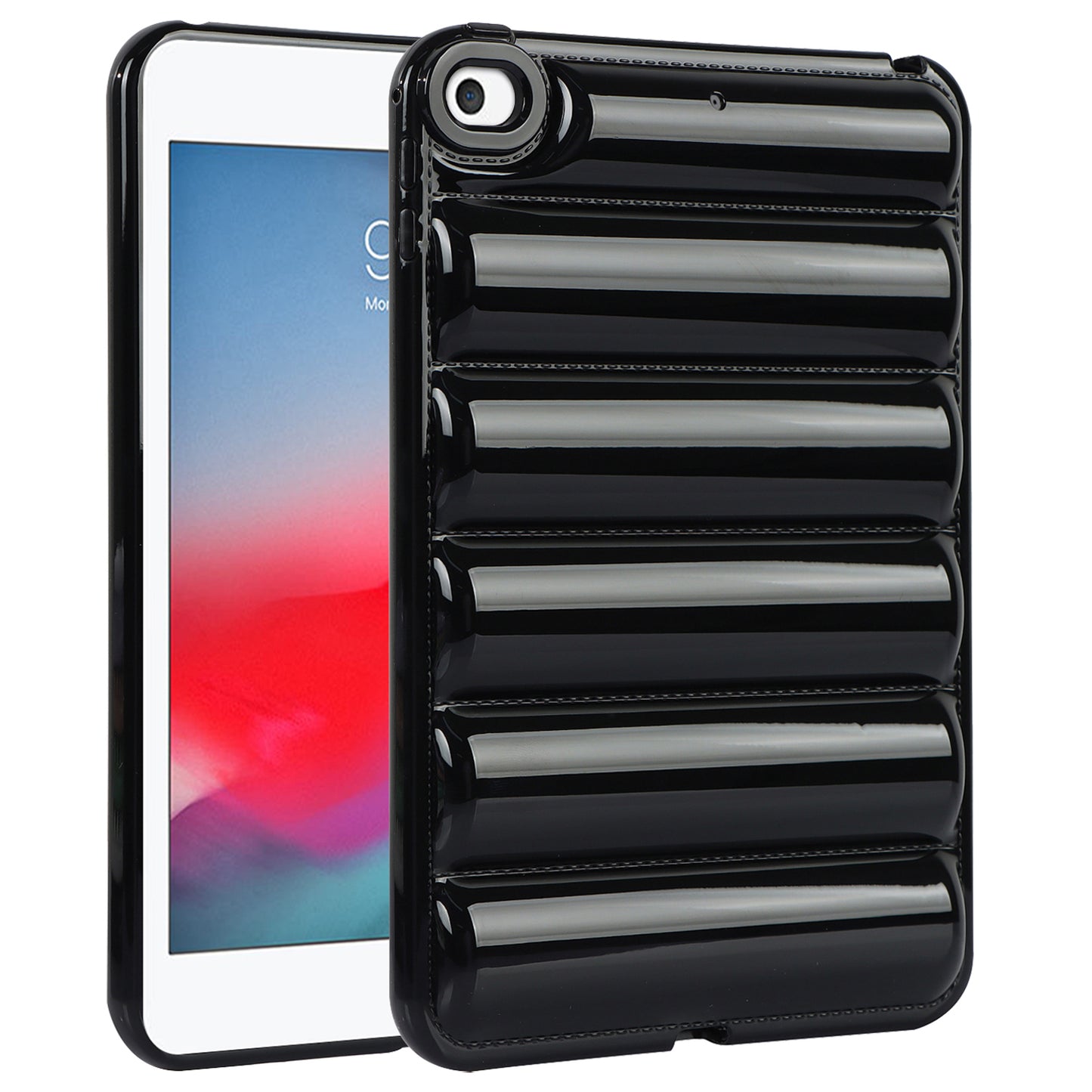 For iPad mini 4 / iPad mini (2019) 7.9 inch Anti-Scratch Tablet Case Down Jacket Texture Soft TPU Shell