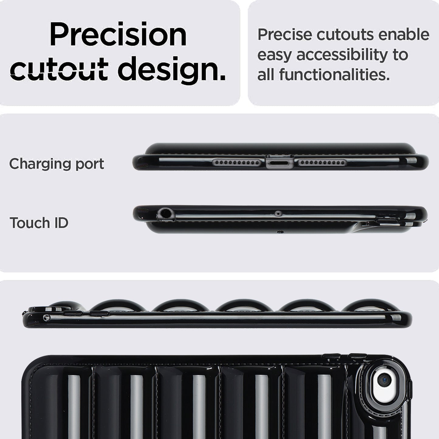 For iPad mini 4 / iPad mini (2019) 7.9 inch Anti-Scratch Tablet Case Down Jacket Texture Soft TPU Shell