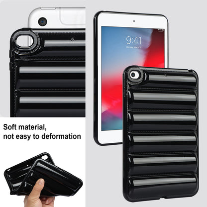 For iPad mini 4 / iPad mini (2019) 7.9 inch Anti-Scratch Tablet Case Down Jacket Texture Soft TPU Shell