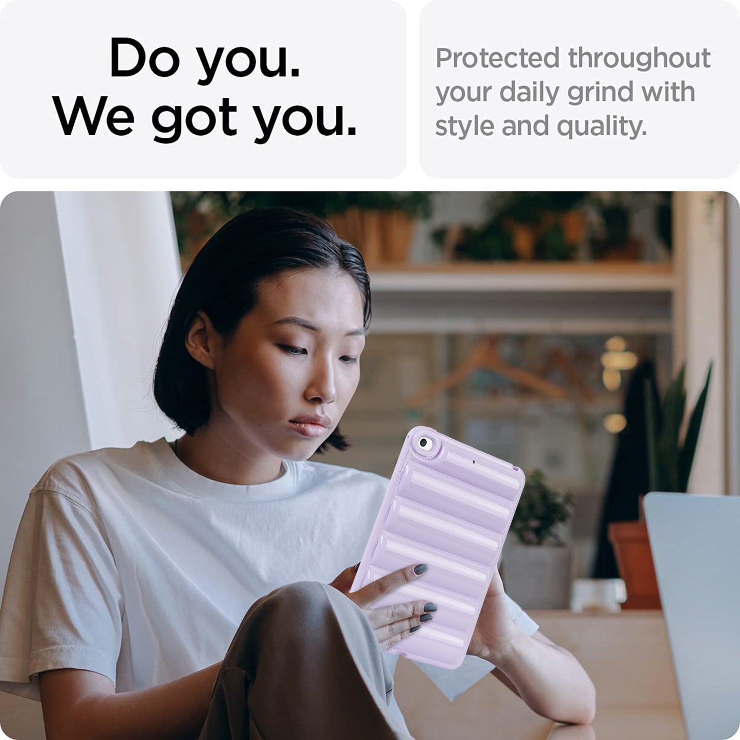 For iPad mini 4 / iPad mini (2019) 7.9 inch Anti-Scratch Tablet Case Down Jacket Texture Soft TPU Shell