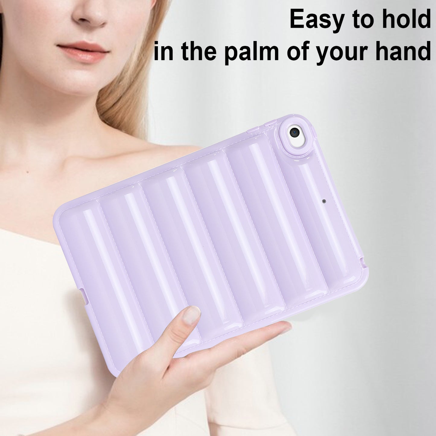 For iPad mini 4 / iPad mini (2019) 7.9 inch Anti-Scratch Tablet Case Down Jacket Texture Soft TPU Shell