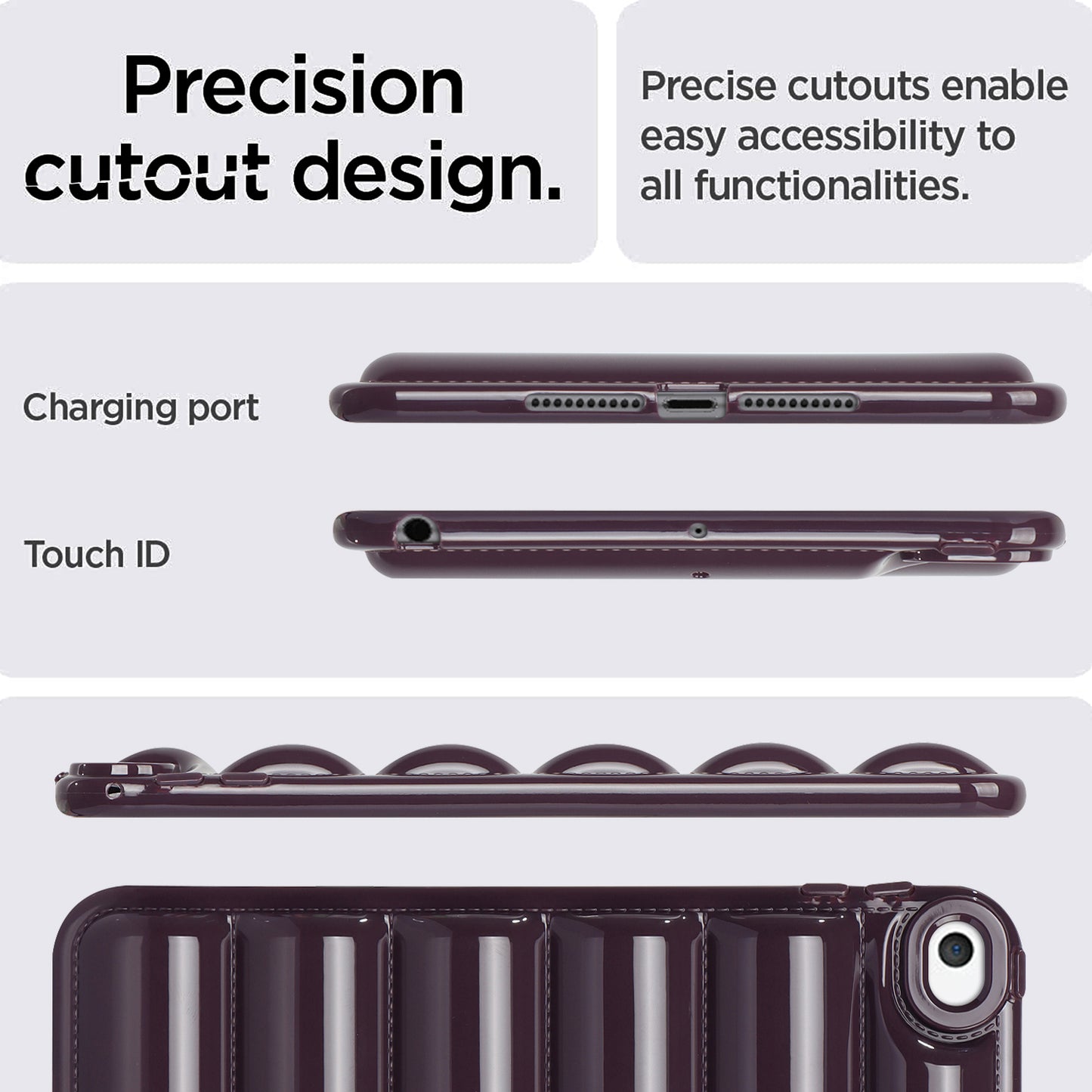 For iPad mini 4 / iPad mini (2019) 7.9 inch Anti-Scratch Tablet Case Down Jacket Texture Soft TPU Shell