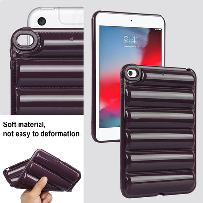 For iPad mini 4 / iPad mini (2019) 7.9 inch Anti-Scratch Tablet Case Down Jacket Texture Soft TPU Shell