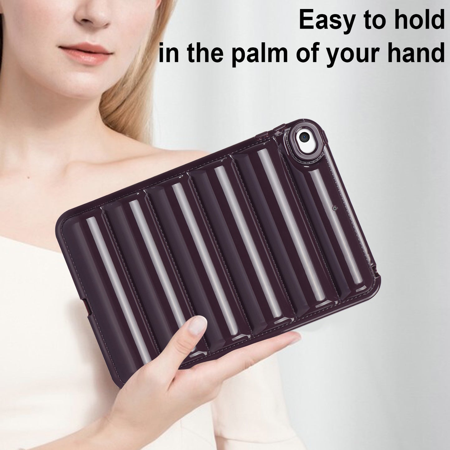 For iPad mini 4 / iPad mini (2019) 7.9 inch Anti-Scratch Tablet Case Down Jacket Texture Soft TPU Shell