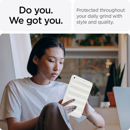 For iPad mini 4 / iPad mini (2019) 7.9 inch Anti-Scratch Tablet Case Down Jacket Texture Soft TPU Shell