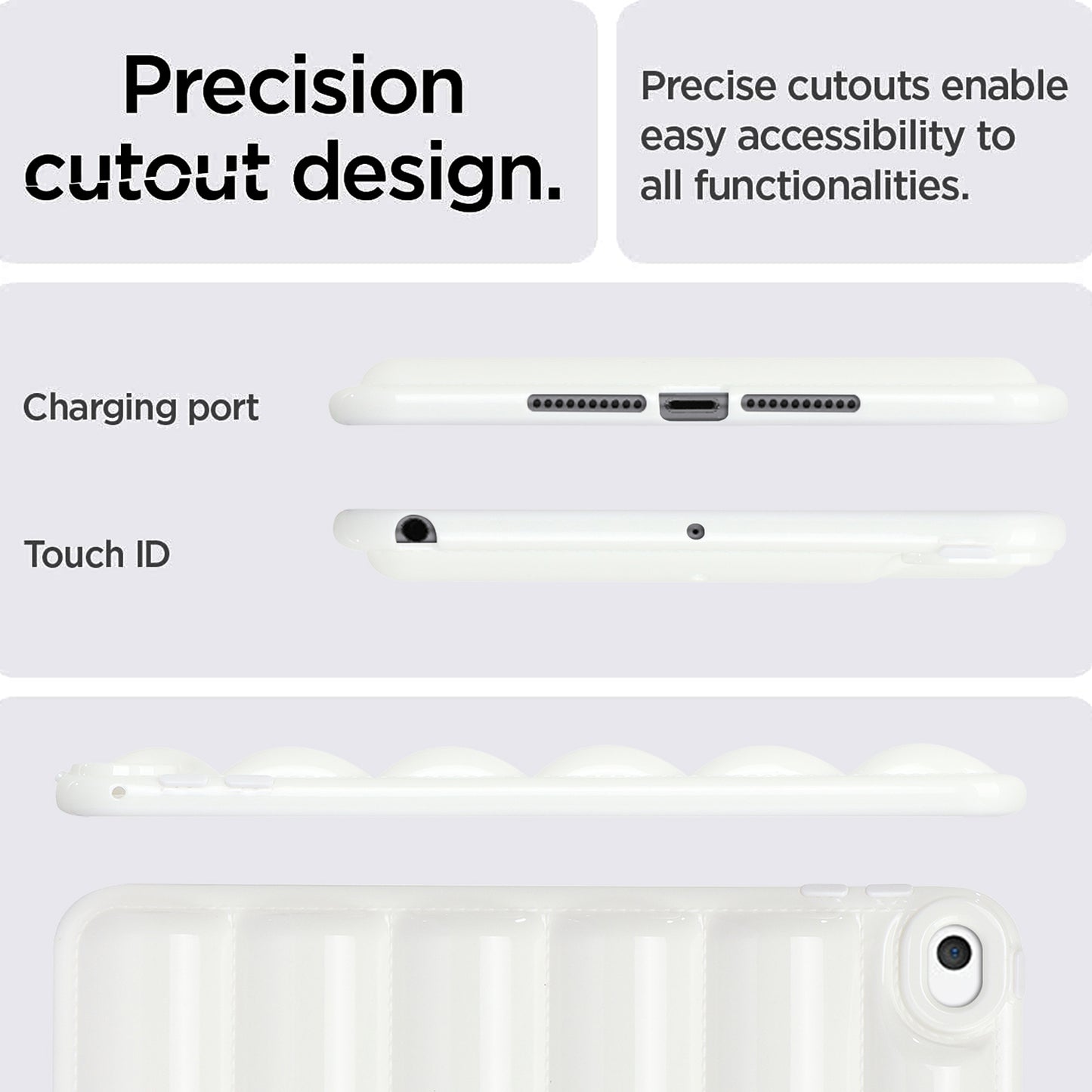 For iPad mini 4 / iPad mini (2019) 7.9 inch Anti-Scratch Tablet Case Down Jacket Texture Soft TPU Shell
