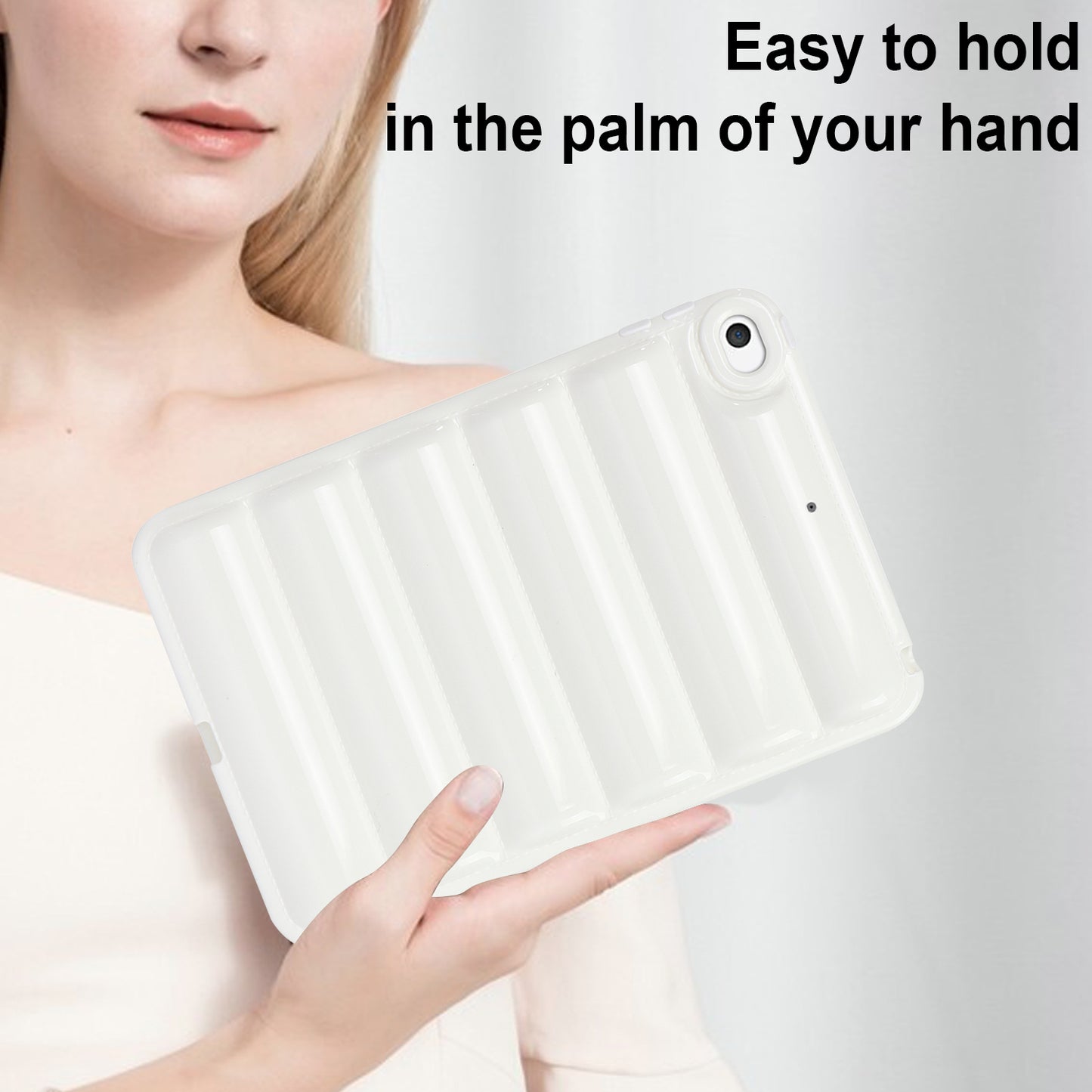 For iPad mini 4 / iPad mini (2019) 7.9 inch Anti-Scratch Tablet Case Down Jacket Texture Soft TPU Shell