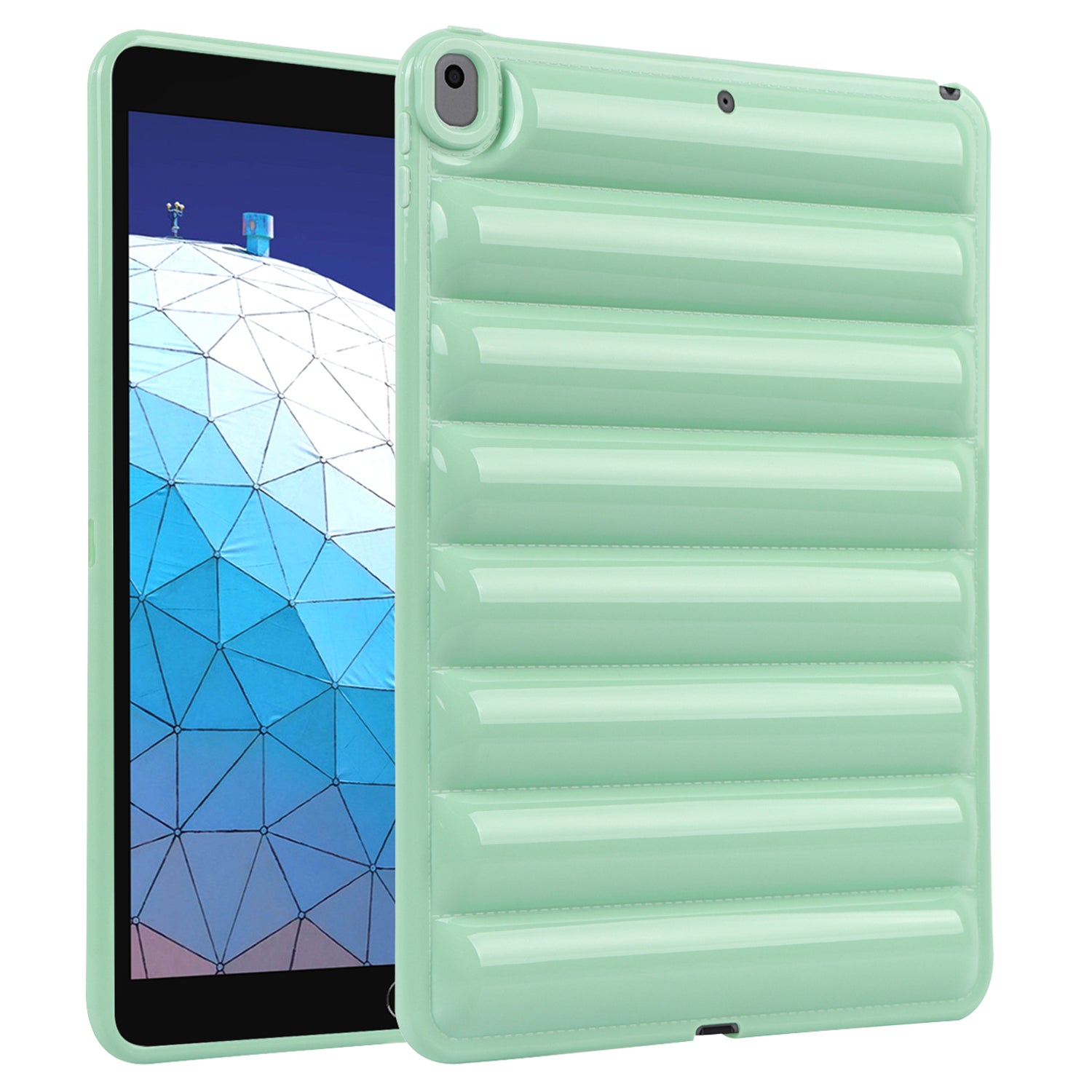 Tablet Protective Case For iPad Air 10.5 inch (2019) Candy Color Down Jacket Texture Soft TPU Cover