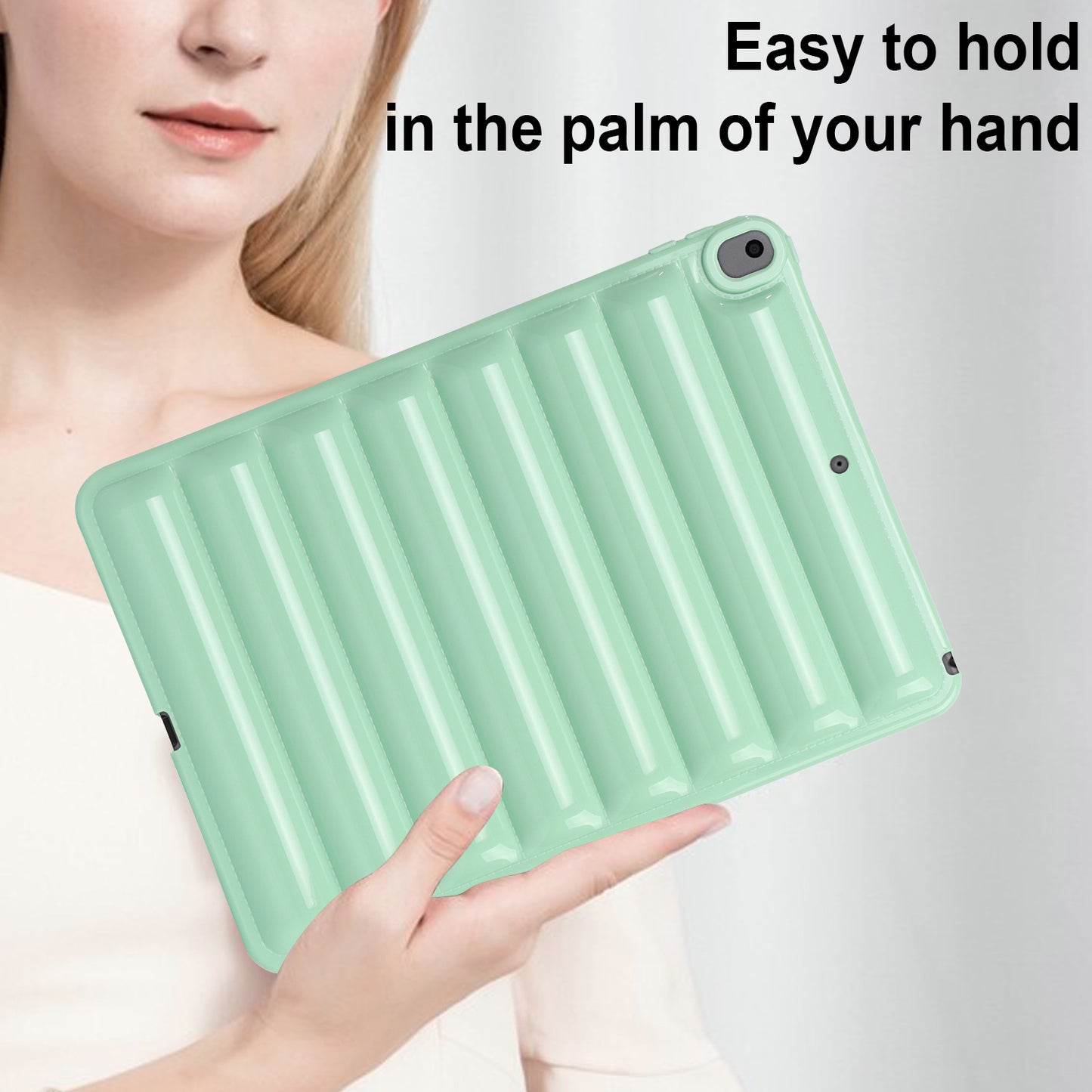 Tablet Protective Case For iPad Air 10.5 inch (2019) Candy Color Down Jacket Texture Soft TPU Cover