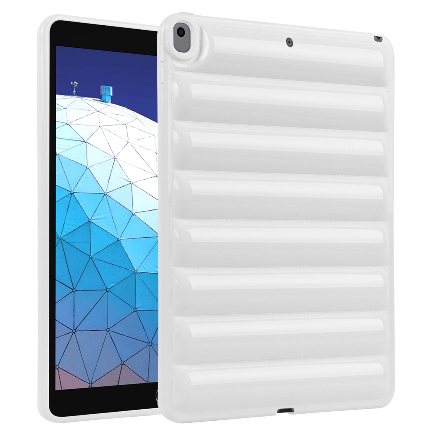 Tablet Protective Case For iPad Air 10.5 inch (2019) Candy Color Down Jacket Texture Soft TPU Cover