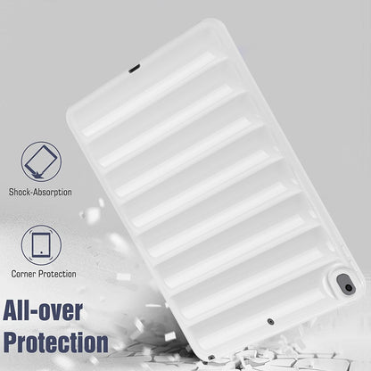 Tablet Protective Case For iPad Air 10.5 inch (2019) Candy Color Down Jacket Texture Soft TPU Cover