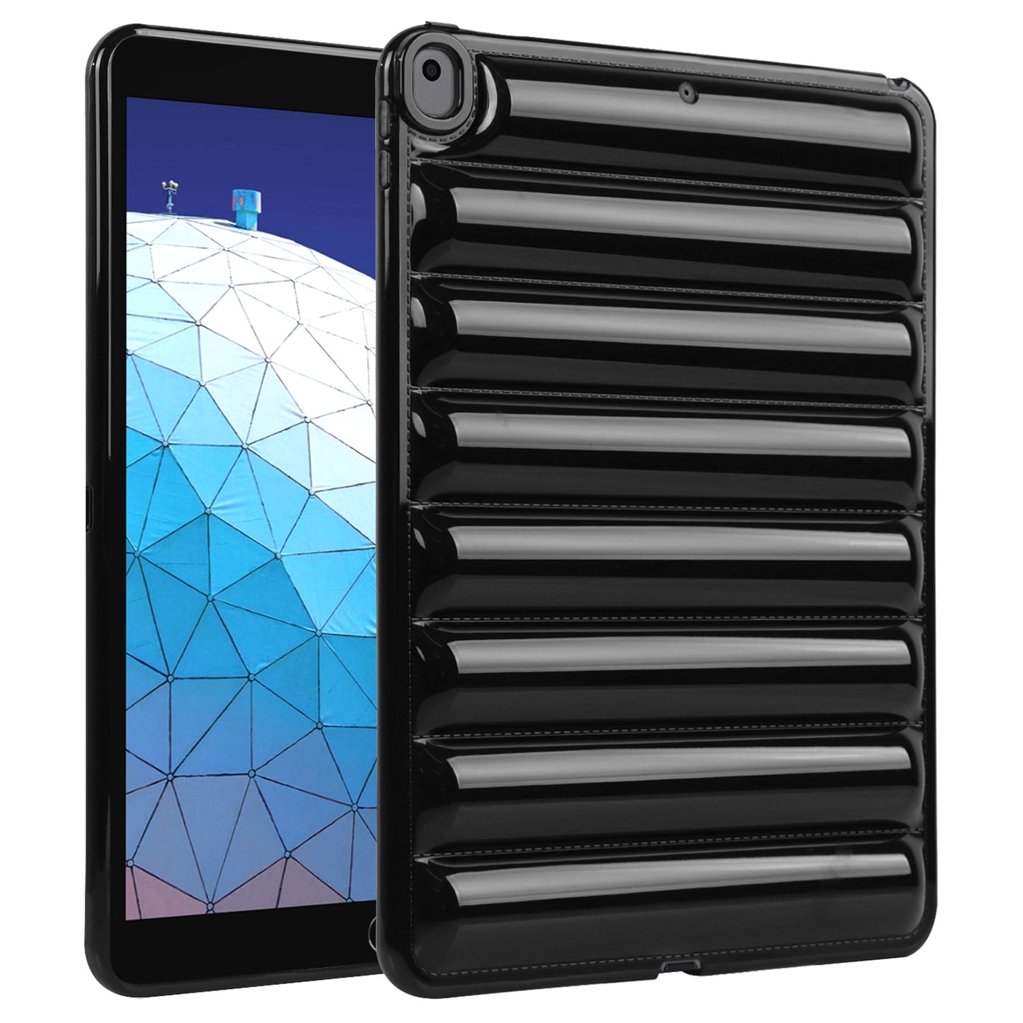Tablet Protective Case For iPad Air 10.5 inch (2019) Candy Color Down Jacket Texture Soft TPU Cover