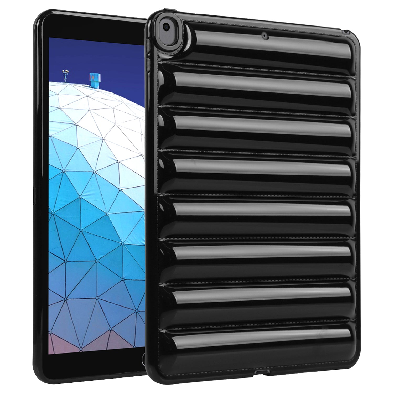 Tablet Protective Case For iPad Air 10.5 inch (2019) Candy Color Down Jacket Texture Soft TPU Cover