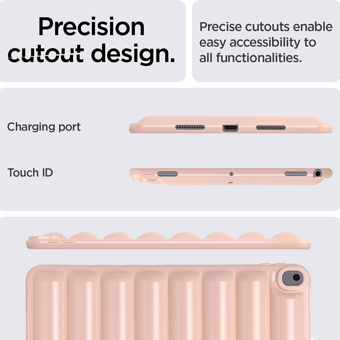 Tablet Protective Case For iPad Air 10.5 inch (2019) Candy Color Down Jacket Texture Soft TPU Cover
