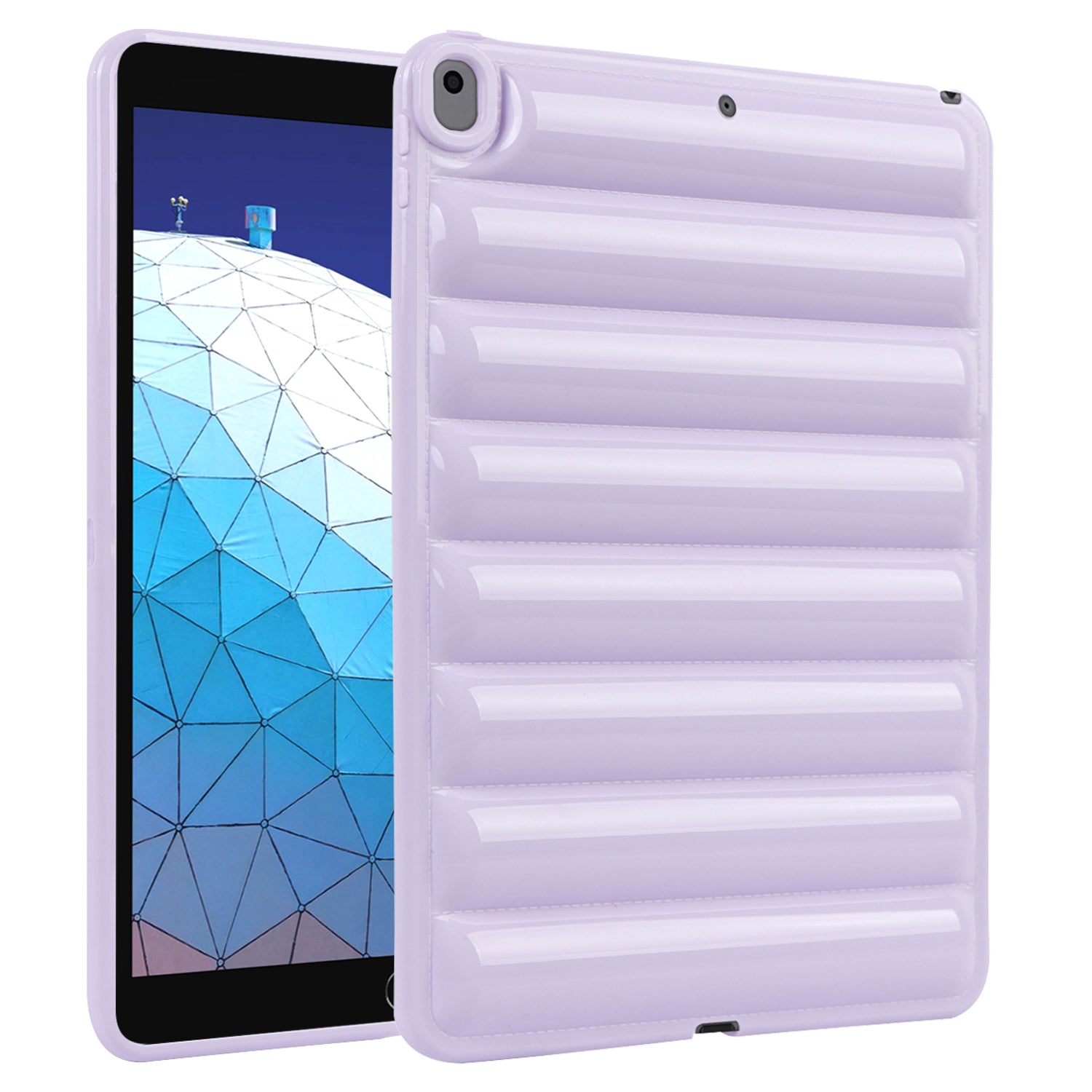 Tablet Protective Case For iPad Air 10.5 inch (2019) Candy Color Down Jacket Texture Soft TPU Cover