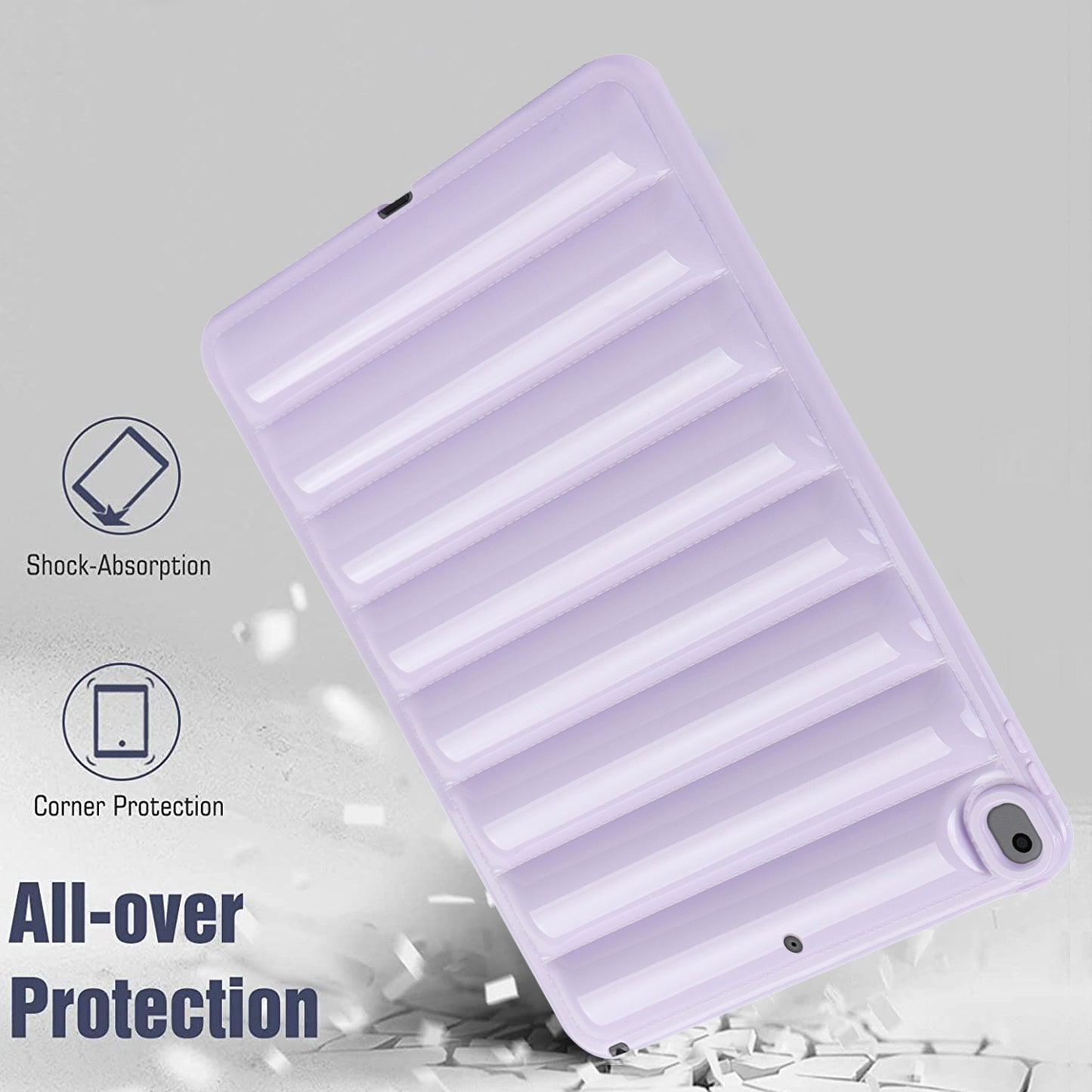 Tablet Protective Case For iPad Air 10.5 inch (2019) Candy Color Down Jacket Texture Soft TPU Cover