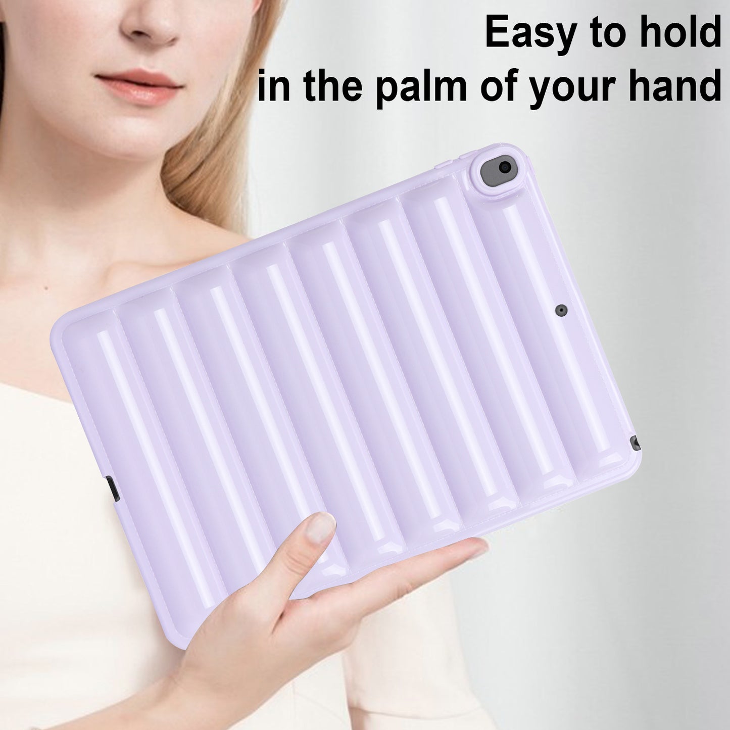 Tablet Protective Case For iPad Air 10.5 inch (2019) Candy Color Down Jacket Texture Soft TPU Cover