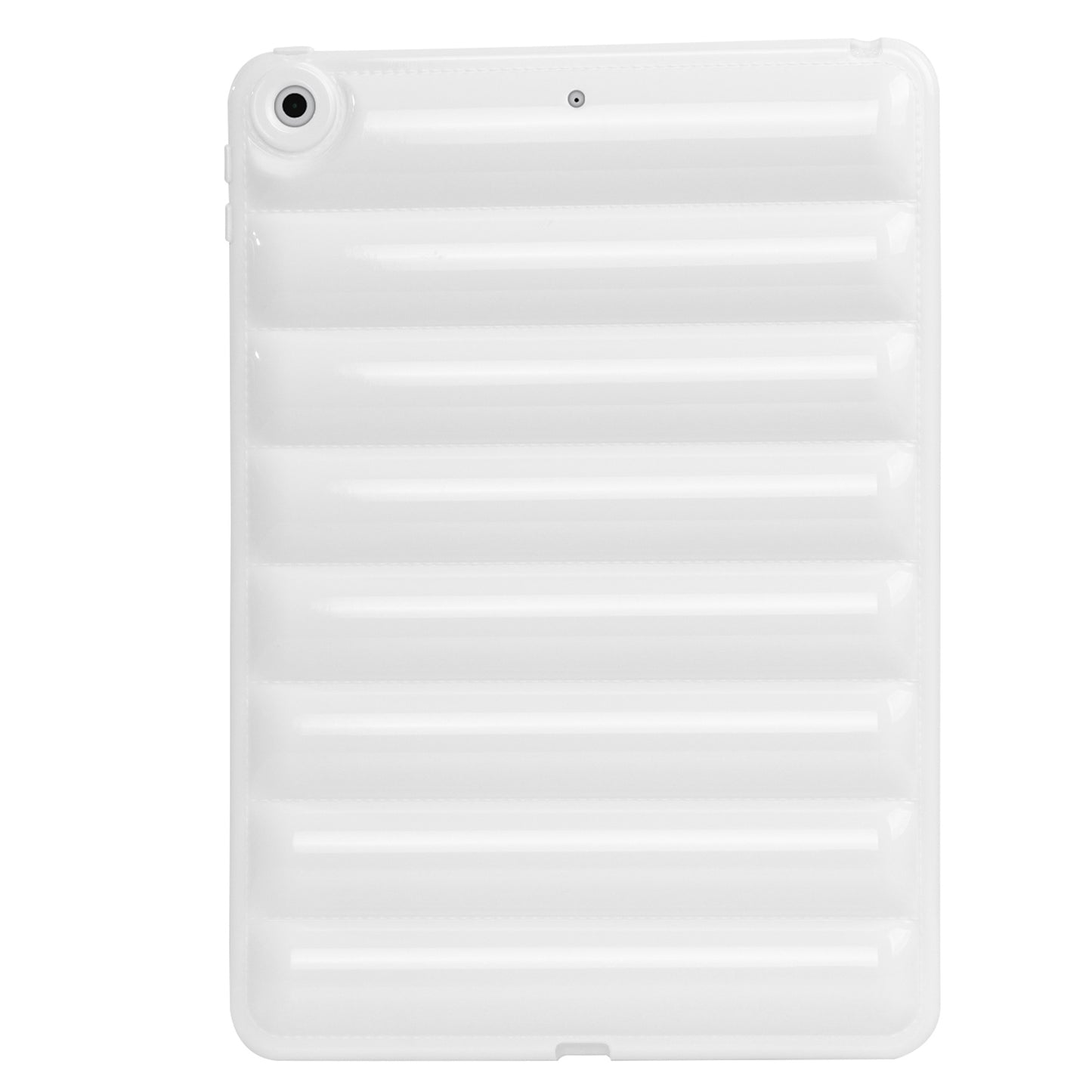 For iPad 10.2 (2021) / (2019) / (2020) Candy Color Tablet Protective Case Down Jacket Texture Soft TPU Cover