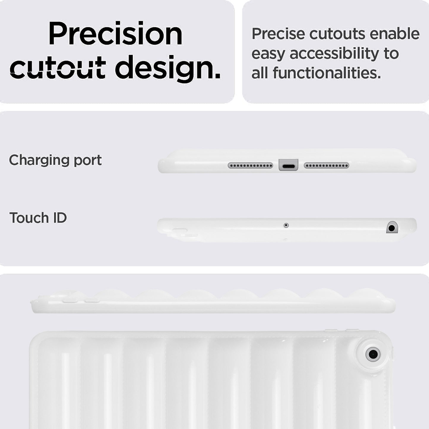 For iPad 10.2 (2021) / (2019) / (2020) Candy Color Tablet Protective Case Down Jacket Texture Soft TPU Cover