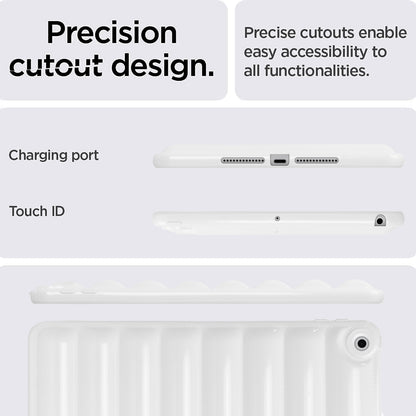For iPad 10.2 (2021) / (2019) / (2020) Candy Color Tablet Protective Case Down Jacket Texture Soft TPU Cover