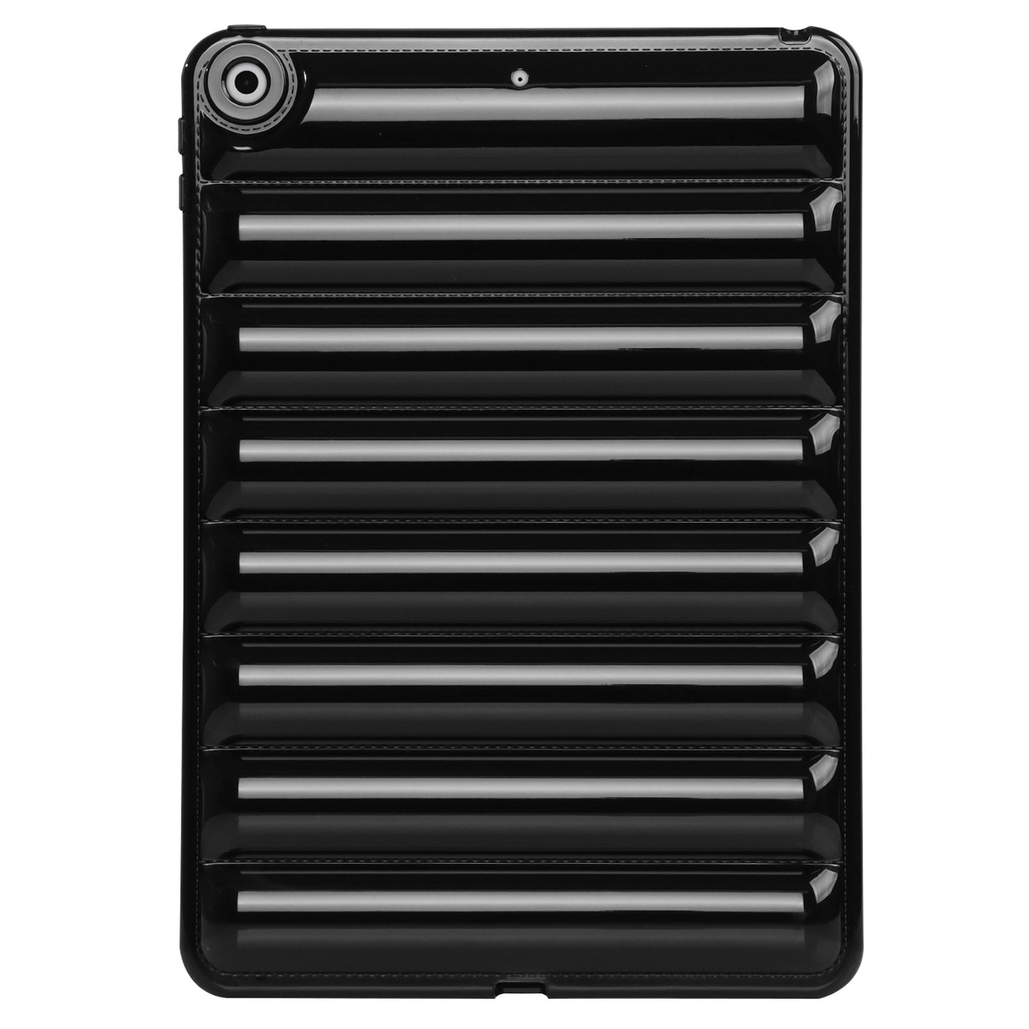 For iPad 10.2 (2021) / (2019) / (2020) Candy Color Tablet Protective Case Down Jacket Texture Soft TPU Cover