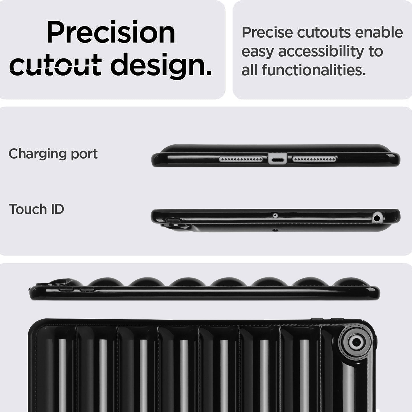 For iPad 10.2 (2021) / (2019) / (2020) Candy Color Tablet Protective Case Down Jacket Texture Soft TPU Cover
