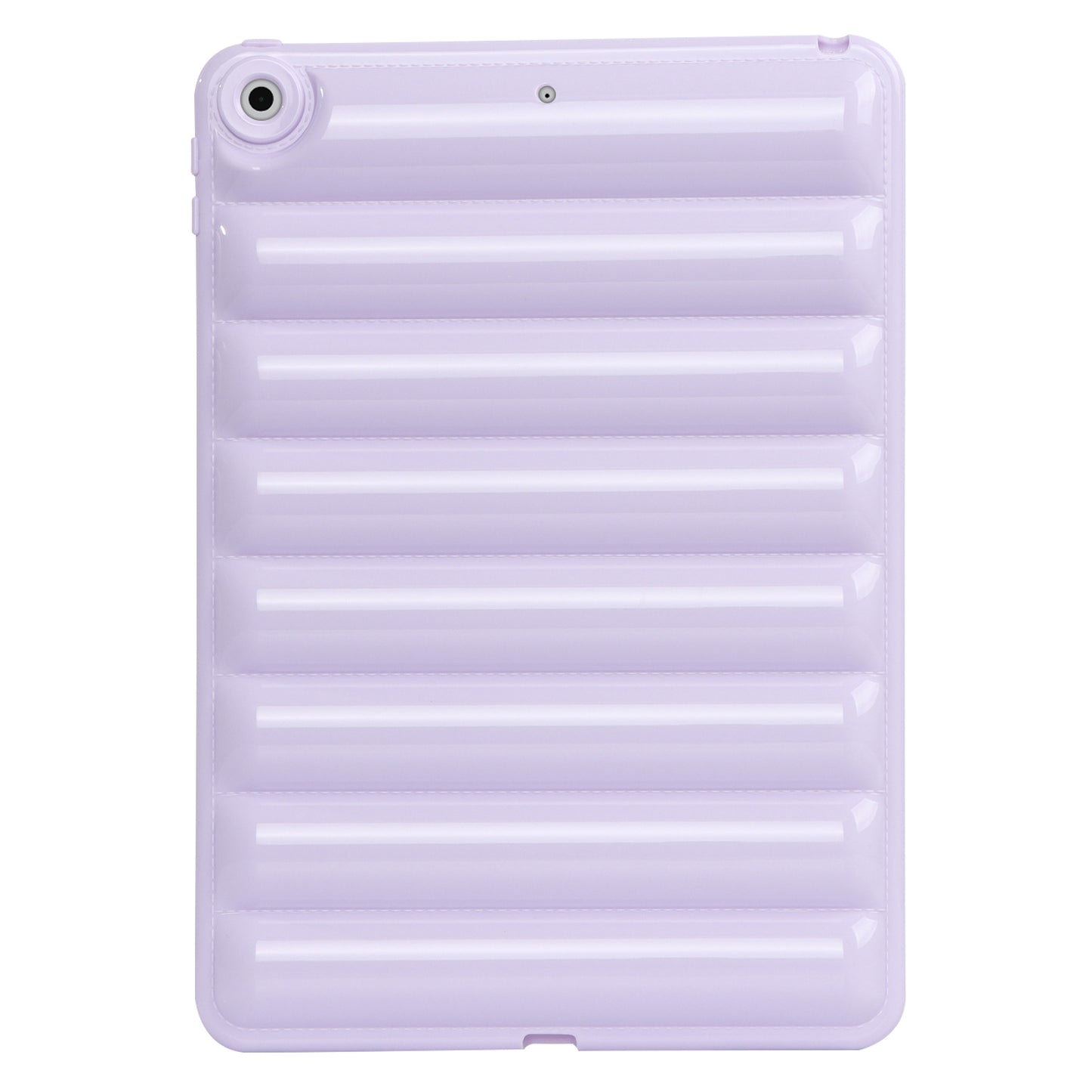 For iPad 10.2 (2021) / (2019) / (2020) Candy Color Tablet Protective Case Down Jacket Texture Soft TPU Cover