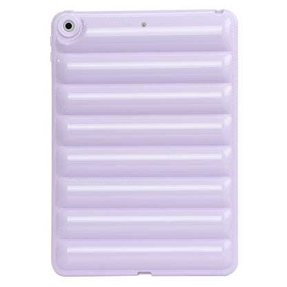 For iPad 10.2 (2021) / (2019) / (2020) Candy Color Tablet Protective Case Down Jacket Texture Soft TPU Cover