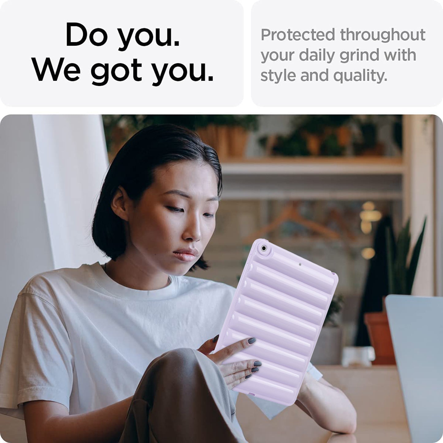 For iPad 10.2 (2021) / (2019) / (2020) Candy Color Tablet Protective Case Down Jacket Texture Soft TPU Cover