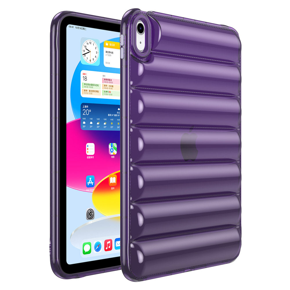 For iPad mini (2021) 8.3 inch Soft TPU Tablet Case Anti-drop Down Jacket Design Back Cover