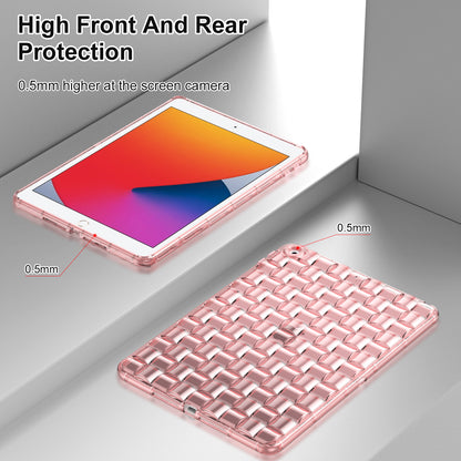 For iPad 10.2 (2021) / (2019) / (2020) TPU Tablet Case Ice Cube Design Flexible Anti-Drop Protective Cover