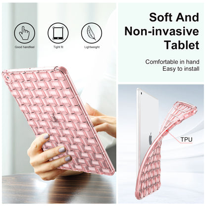 For iPad 10.2 (2021) / (2019) / (2020) TPU Tablet Case Ice Cube Design Flexible Anti-Drop Protective Cover