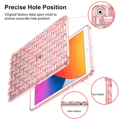 For iPad 10.2 (2021) / (2019) / (2020) TPU Tablet Case Ice Cube Design Flexible Anti-Drop Protective Cover