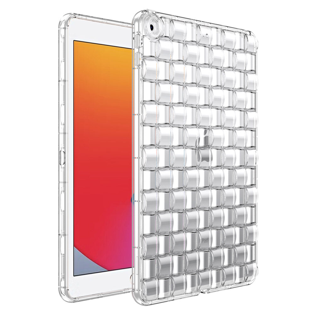 For iPad 10.2 (2021) / (2019) / (2020) TPU Tablet Case Ice Cube Design Flexible Anti-Drop Protective Cover
