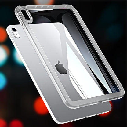 For iPad Air (2020) / (2022) Anti-drop Clear Tablet Case Acrylic Back TPU Frame Cover