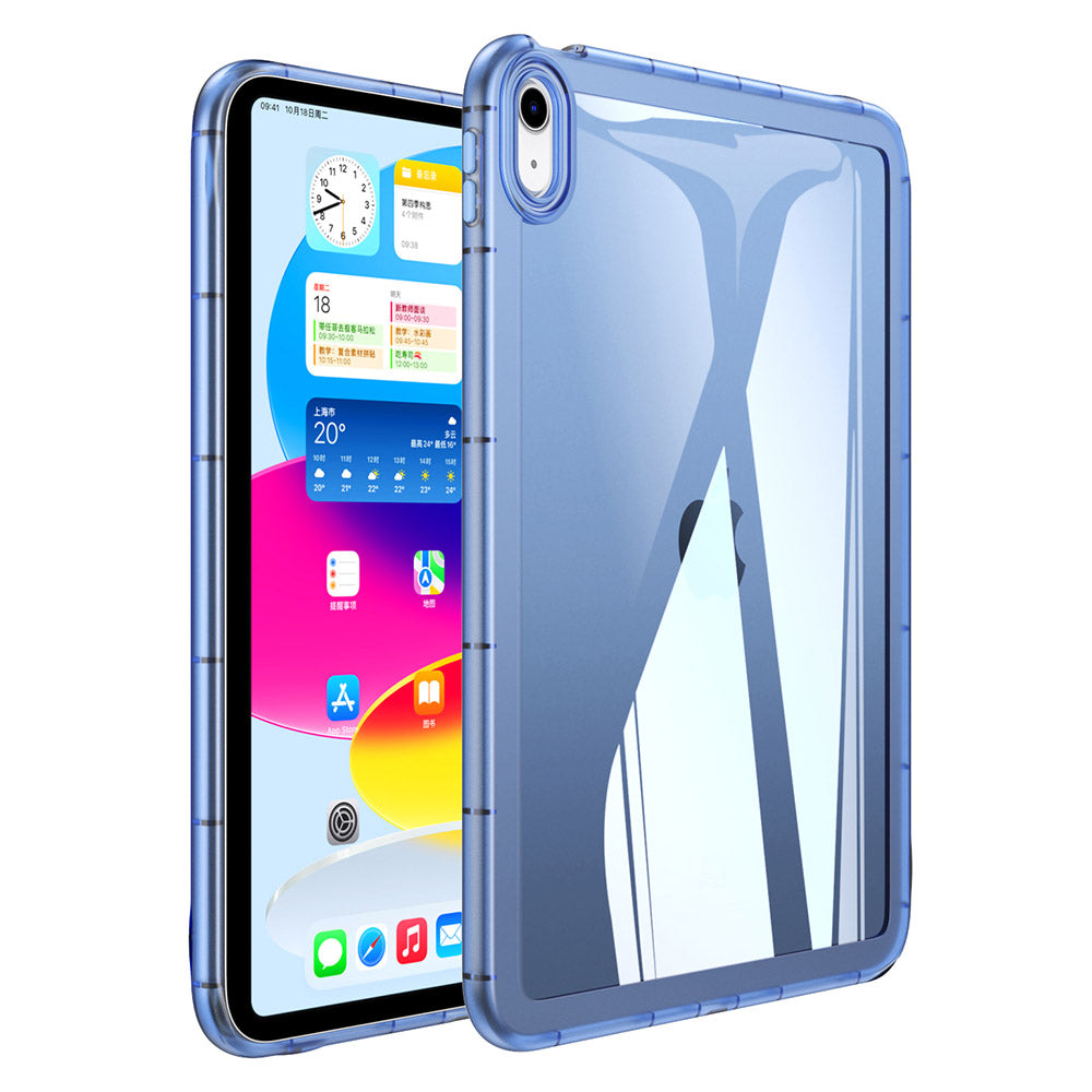 For iPad Air (2020) / (2022) Anti-drop Clear Tablet Case Acrylic Back TPU Frame Cover