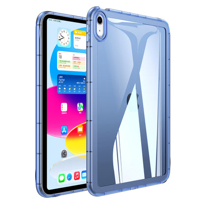 For iPad Air (2020) / (2022) Anti-drop Clear Tablet Case Acrylic Back TPU Frame Cover