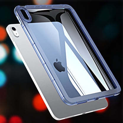 For iPad Air (2020) / (2022) Anti-drop Clear Tablet Case Acrylic Back TPU Frame Cover