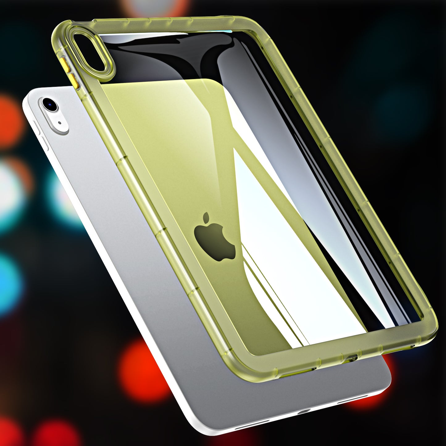 For iPad Air (2020) / (2022) Anti-drop Clear Tablet Case Acrylic Back TPU Frame Cover