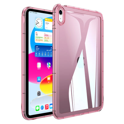 For iPad Air (2020) / (2022) Anti-drop Clear Tablet Case Acrylic Back TPU Frame Cover