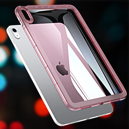 For iPad Air (2020) / (2022) Anti-drop Clear Tablet Case Acrylic Back TPU Frame Cover