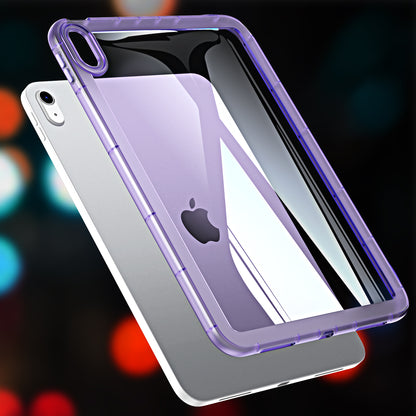For iPad Air (2020) / (2022) Anti-drop Clear Tablet Case Acrylic Back TPU Frame Cover