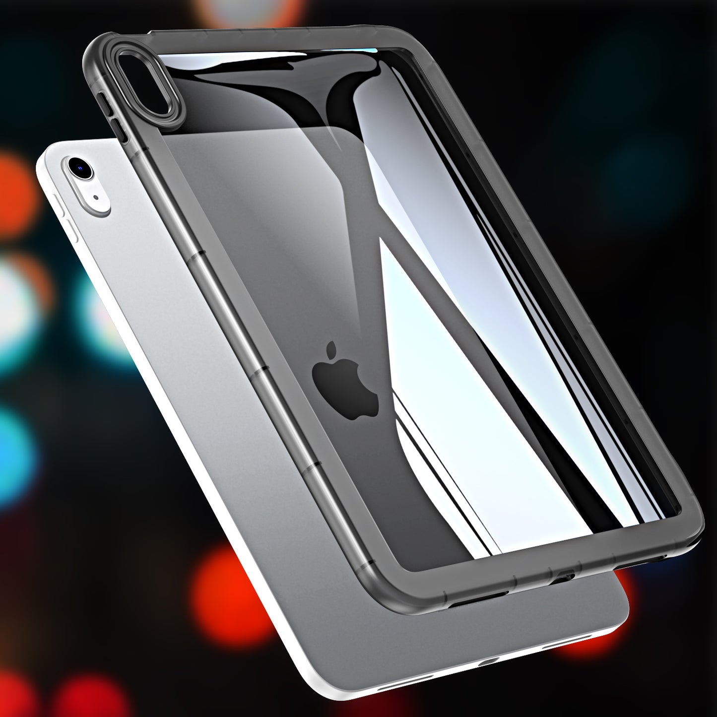 For iPad Air (2020) / (2022) Anti-drop Clear Tablet Case Acrylic Back TPU Frame Cover