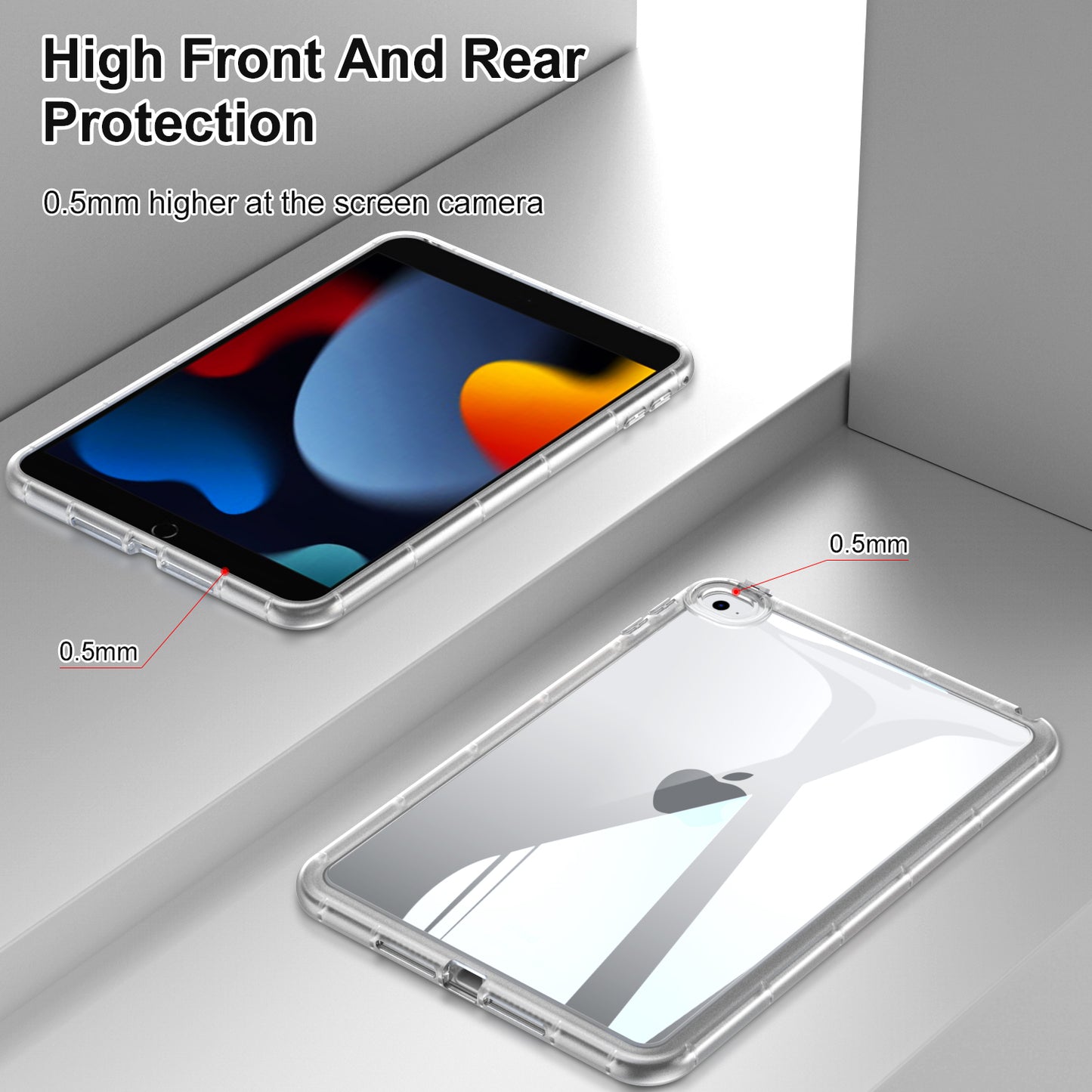 For iPad mini 4 / mini (2019) 7.9 inch Acrylic+TPU Tablet Case Transparent Tablet Cover