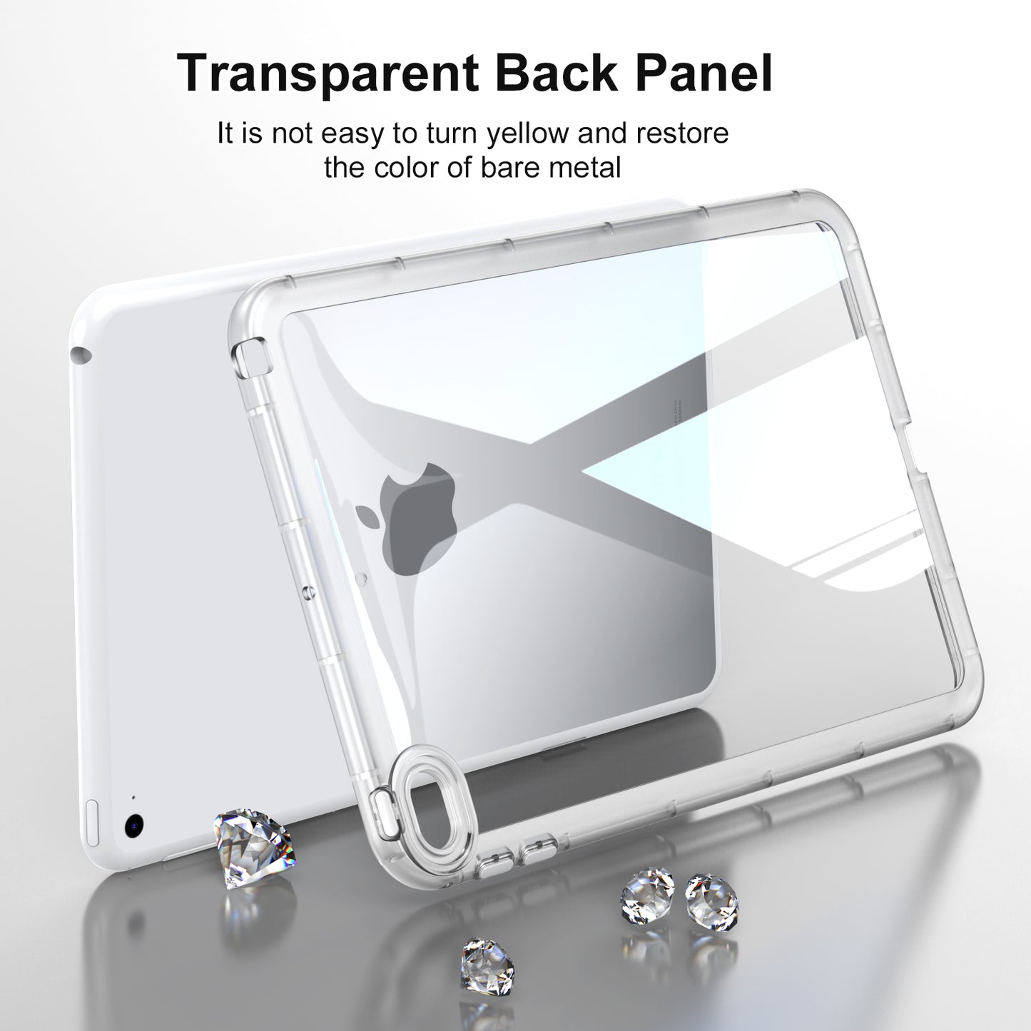 For iPad mini 4 / mini (2019) 7.9 inch Acrylic+TPU Tablet Case Transparent Tablet Cover