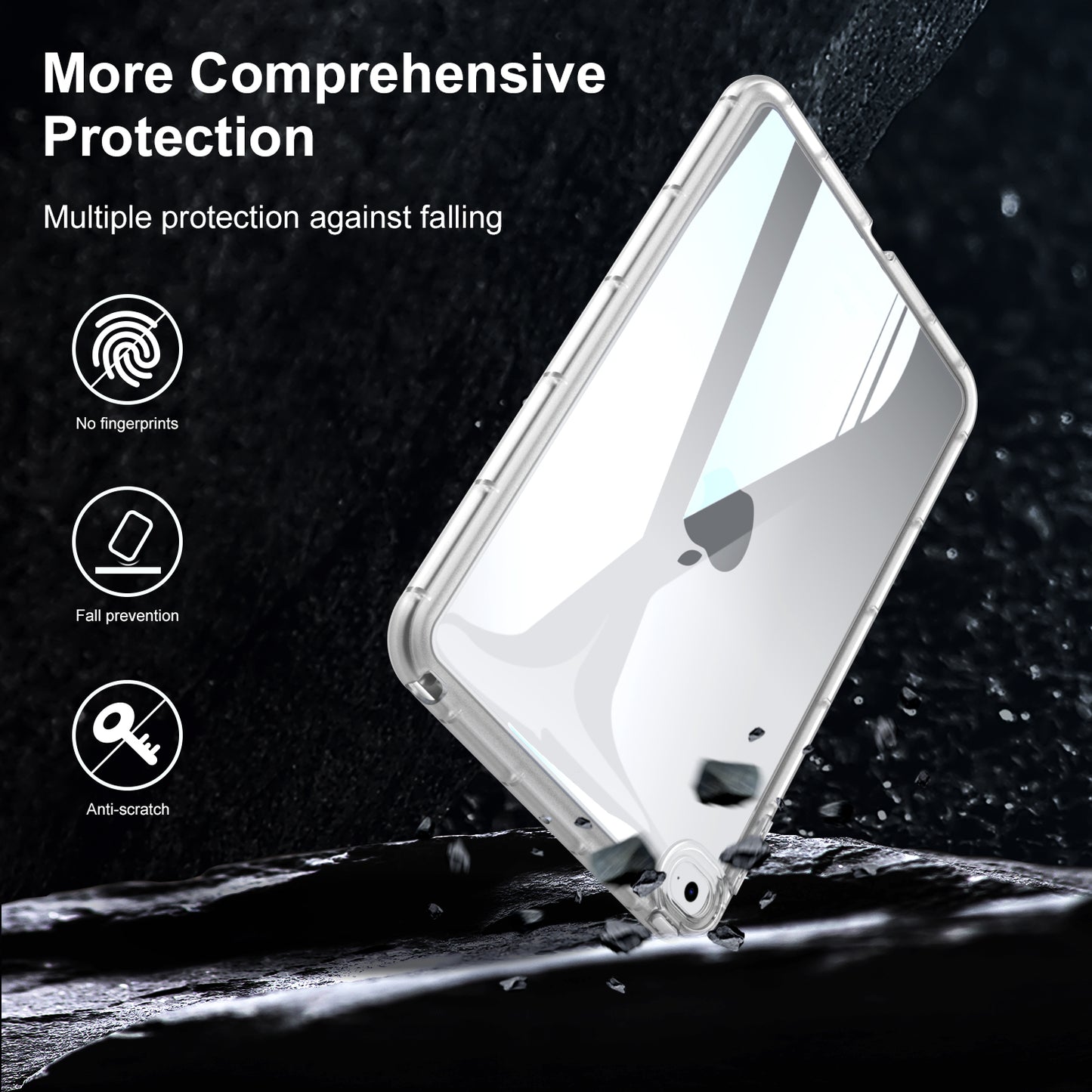 For iPad mini 4 / mini (2019) 7.9 inch Acrylic+TPU Tablet Case Transparent Tablet Cover