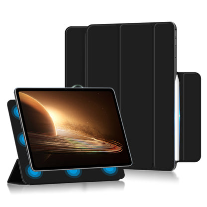 For Oppo Pad 2 PU Leather Tablet Case Magnetic Tri-fold Stand Protective Cover