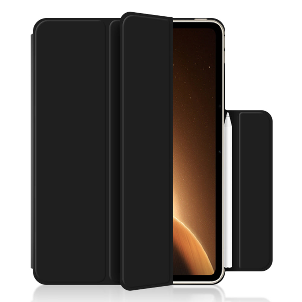 For Oppo Pad 2 PU Leather Tablet Case Magnetic Tri-fold Stand Protective Cover