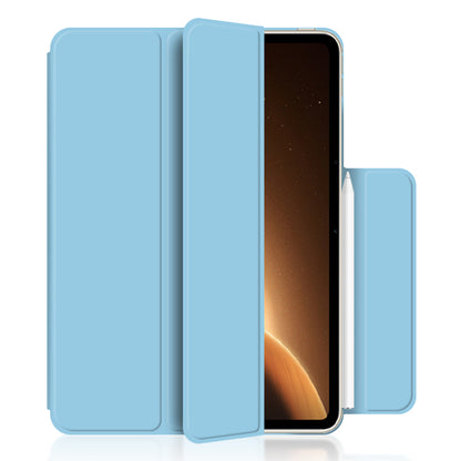 For Oppo Pad 2 PU Leather Tablet Case Magnetic Tri-fold Stand Protective Cover