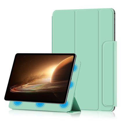 For Oppo Pad 2 PU Leather Tablet Case Magnetic Tri-fold Stand Protective Cover